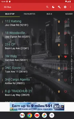 SG Bus Arrival Time android App screenshot 1