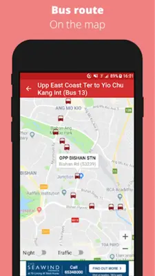 SG Bus Arrival Time android App screenshot 6